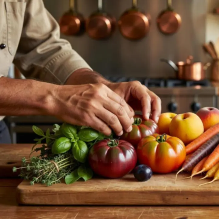 Seasonal Australian produce prepared for the bistro menu